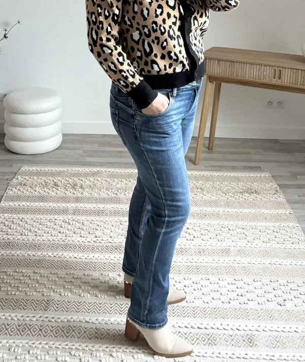 Jean Coupe Droite Femme – Push-Up et Confort | Milanah