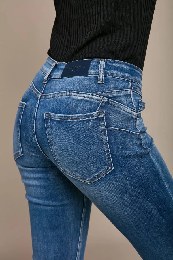 Jean Coupe Droite Femme – Push-Up et Confort | Milanah