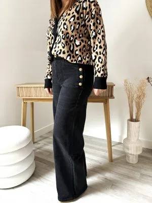 Jean Wide Leg Femme Taille Haute – Confort et Style | Milanah