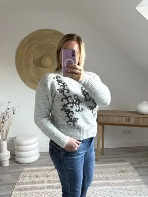 pull-femme-chaud-et-doux- Pull Femme Chaud et Doux Gris Clair – le Showroom de Milanah