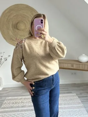 Pulls Oversize Femme Camel ou Kaki – Milanah