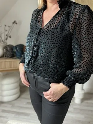 Blouse Transparente Noire : la Blouse Louise de Milanah !