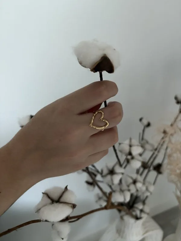 Bague coeur femme - bague femme coeur -Sobriété et Elégance - Milanah