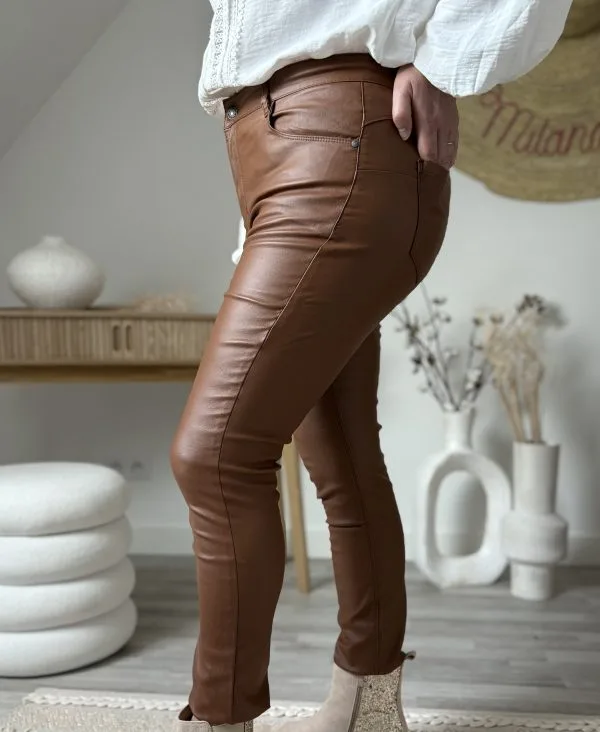 Pantalon enduit - Élégance et confort - Milanah