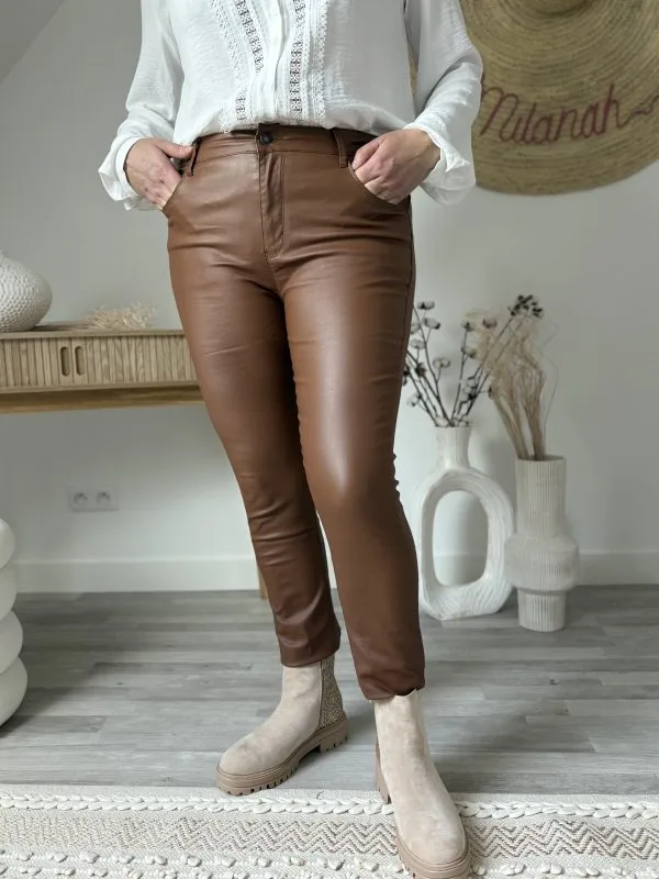 Pantalon enduit - Élégance et confort - Milanah