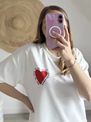 Sweat Shirt Manches Courtes tendance femme – Milanah imprimé