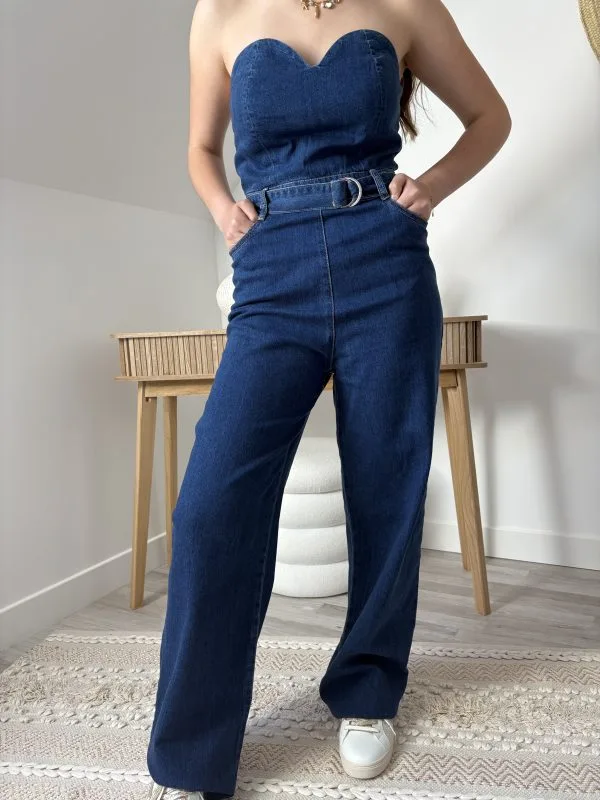 Combinaison Bustier en Jean pour Femme | Look casual chic