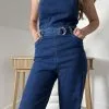 Combinaison Bustier en Jean pour Femme | Look casual chic