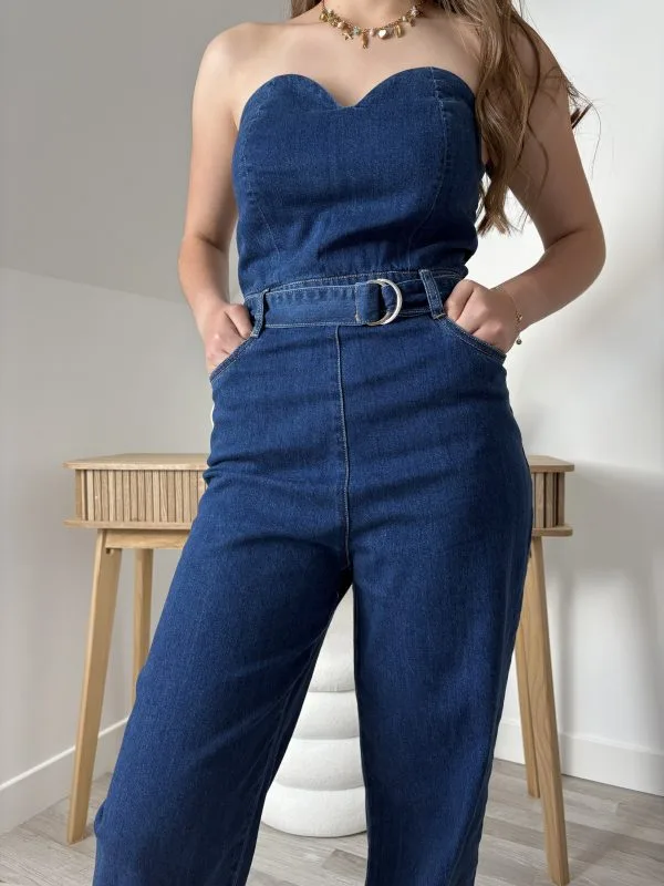 Combinaison Bustier en Jean pour Femme | Look casual chic