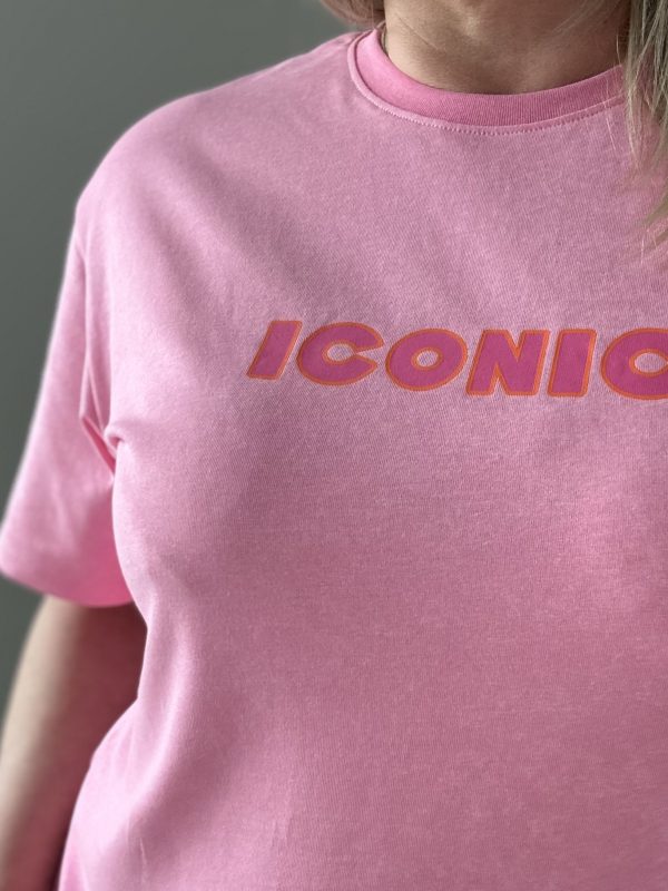 T-shirt Rose ICONIC Femme 100% Coton – Milanah