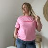 T-shirt Rose ICONIC Femme 100% Coton – Milanah
