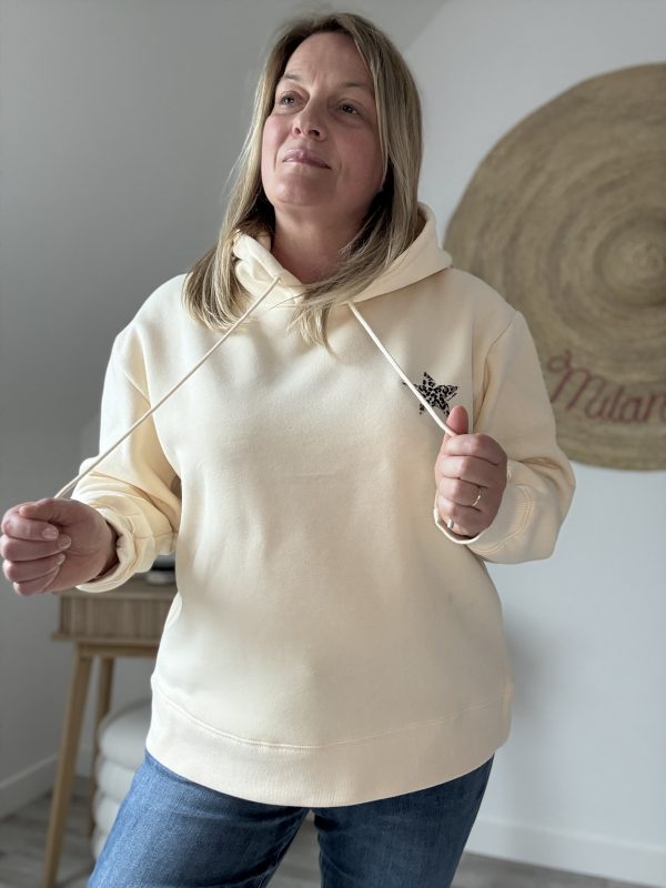 Sweat Capuche Broderie Étoile Léopard Femme – Milanah