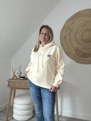 Sweat Capuche Broderie Étoile Léopard Femme – Milanah