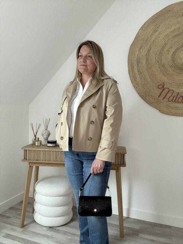 Trench Court Camel Double Boutonnage Femme – Milanah