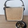 Sac Raphia Cuir Vachette Écru Femme – Milanah