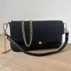ac Baguette Cuir Vachette Noir Irisé Femme – Milanah